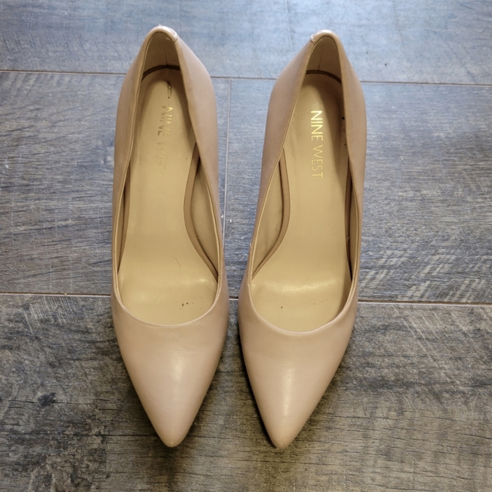 Nine West Nude Pointed Toe Heels